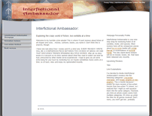 Tablet Screenshot of interfictionalambassador.com